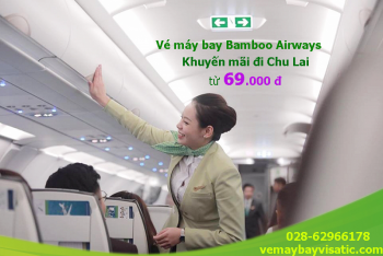 Vé máy bay Bamboo đi Chu Lai khuyến mãi, giá rẻ từ 69k tại Visatic
