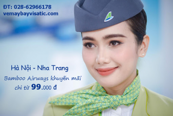 Vé máy bay Hà Nội đi Nha Trang Bamboo khuyến mãi giá rẻ từ 99k