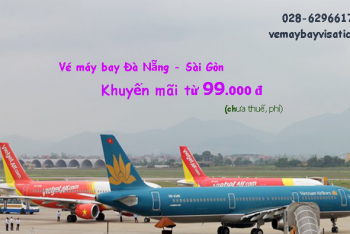 Vé máy bay Đà Nẵng Sài Gòn Vietjet, Vietnam Airlines tháng 4 5/2020