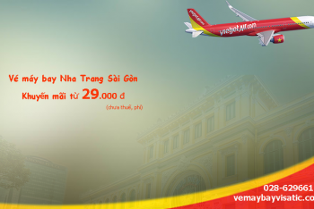 Vé máy bay Nha Trang Sài Gòn tháng 4/2020, tháng 5/2020 rẻ nhất từ 29k