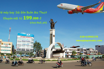Vé máy bay Sài Gòn Buôn Ma Thuột khuyến mãi tháng 4 5 6/2020
