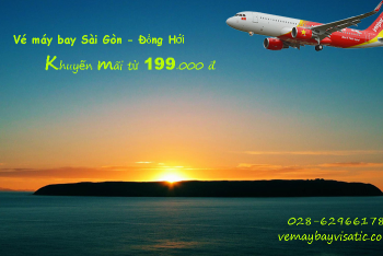 Vé máy bay Sài Gòn Đồng Hới khuyến mãi từ 199k tháng 3 4 5 6/2020