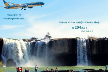 Giá vé máy bay Vietnam Airlines Hà Nội Buôn Ma Thuột từ 204.000 đ