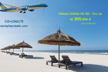 Giá vé máy bay Vietnam Airlines Hà Nội Chu Lai từ 205k tại Visatic