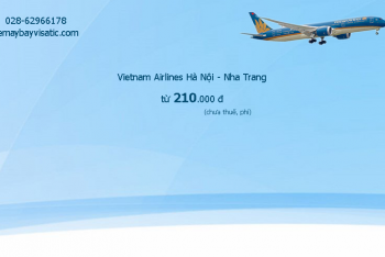 Giá vé máy bay Vietnam Airlines Hà Nội Nha Trang từ 210k tại Visatic