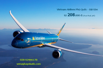 Giá vé máy bay Vietnam Airlines Phú Quốc Sài Gòn, TPHCM từ 208k