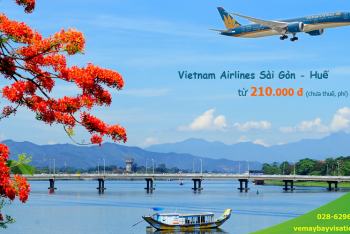 Giá vé máy bay Vietnam Airlines Sài Gòn Huế từ 210k tại Visatic