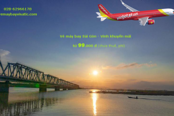 Giá vé máy bay Sài Gòn Vinh tháng 5 6 7/2020 khuyến mãi từ 99.000 đ