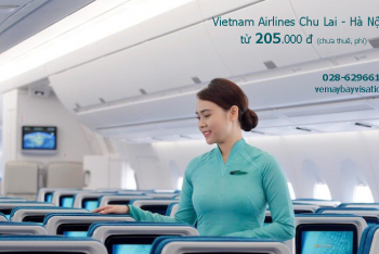 Vé máy bay Chu Lai Hà Nội Vietnam Airlines khuyến mãi, giá rẻ từ 205k