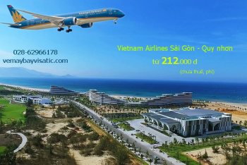 Vé máy bay Sài Gòn Quy Nhơn Vietnam Airlines khuyến mãi từ 212k