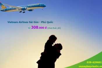 Giá vé máy bay Vietnam Airlines Sài Gòn Phú Quốc từ 308k tại Visatic