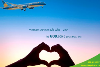 Giá vé máy bay Vietnam Airlines Sài Gòn Vinh từ 609k tại Visatic