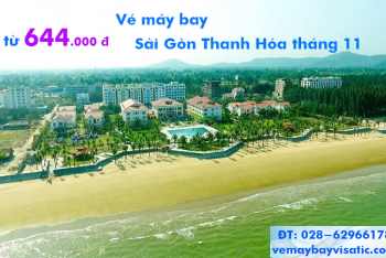Vé máy bay Sài Gòn Thanh Hóa khuyến mãi tháng 11/2020 từ 644k