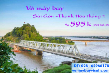 Vé máy bay Sài Gòn Thanh Hóa (TPHCM đi Thọ Xuân) tháng 1/2021