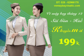 Vé máy bay Sài Gòn Huế, TPHCM đi Huế khuyến mãi tháng 12/2020