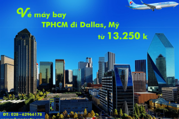 Vé máy bay TPHCM đi Dallas Korean Air (Ho Chi Minh - Dallas) 13.250k