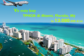 Vé máy bay Hồ Chí Minh đi Miami, Mỹ Qatar Airways (Sài Gòn Miami) KM