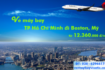 Vé máy bay Sài Gòn, TP Hồ Chí Minh đi Boston Delta Airlines từ 12.360k