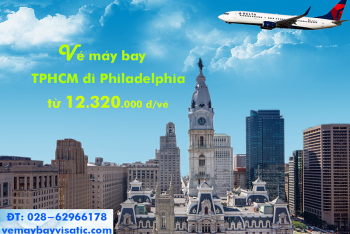 Vé máy bay TPHCM Sài Gòn đi Philadelphia Delta Airlines từ 12.320k