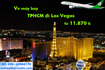 Vé máy bay Eva Air TPHCM đi Las Vegas (Sài Gòn Las Vegas) từ 11.870k