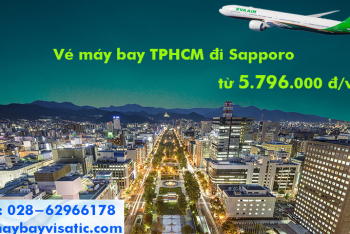 Vé máy bay Eva Air TPHCM đi Sapporo (Sài Gòn – Sapporo) từ 5.796.000 đ