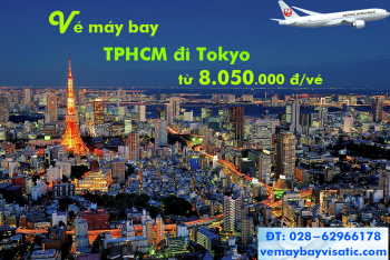Vé máy bay Hồ Chí Minh đi Tokyo, từ Tokyo về TPHCM từ 8.050.000 đ