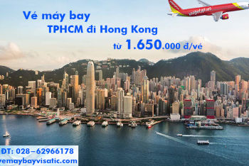 Vé máy bay Vietjet Air Sài Gòn TPHCM đi Hong Kong từ 1.650.000 đ