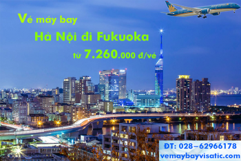 Vé máy bay Vietnam Airlines Hà Nội đi Fukuoka từ 7.260.000 đ