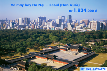 Vé máy bay Hà Nội đi Seoul (Hà Nội–Incheon) tháng 10 rẻ nhất 1.834k