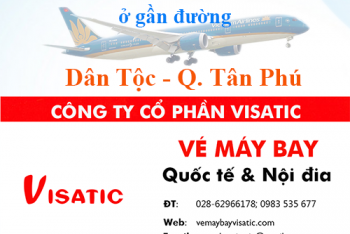 Phòng vé máy bay – Đại lý vé máy bay ở đường Dân Tộc, quận Tân Phú
