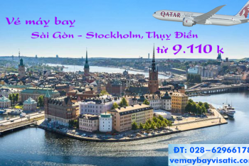 Vé máy bay Sài Gòn TPHCM đi Stockholm, Thụy Điển giá rẻ từ 9.110 k