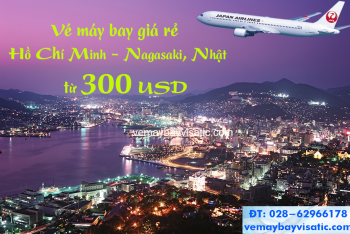 Vé máy bay TPHCM đi Nagasaki, Nhật giá rẻ Japan Airlines từ 300 USD