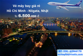 Vé máy bay TPHCM đi Niigata, Nhật Bản giá rẻ từ 6.500k